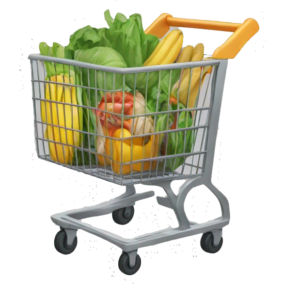 a supermarket cart emoji