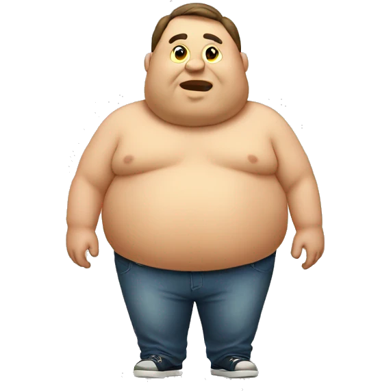 Fat man emoji