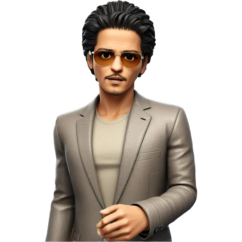 stylish man with sunglasses emoji