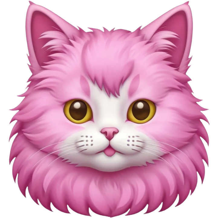 cat with pink emoji
