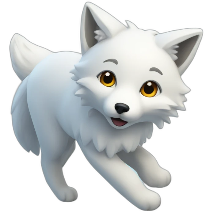 Snow fox emoji