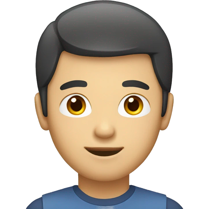 asian man with slight-beards with a laptop emoji