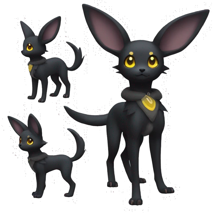 Umbreon full body emoji