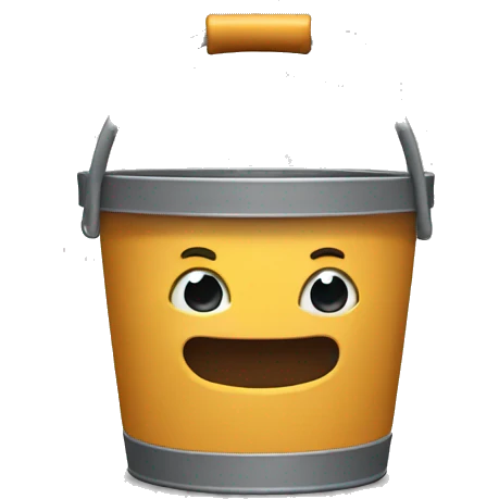 bucket and mug emoji