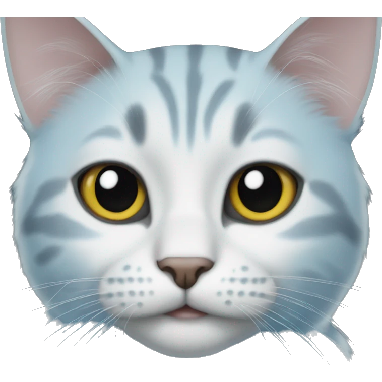 Cat blue  emoji