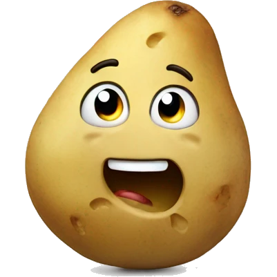 Happy tears potato emoji