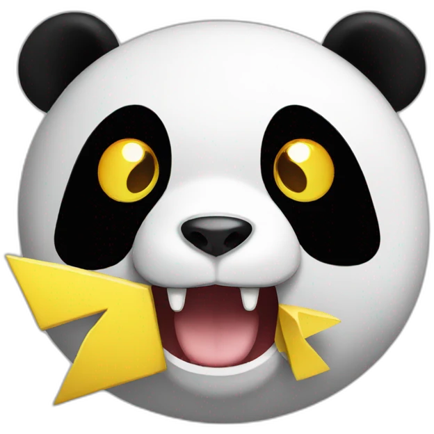 panda eat pikachu emoji