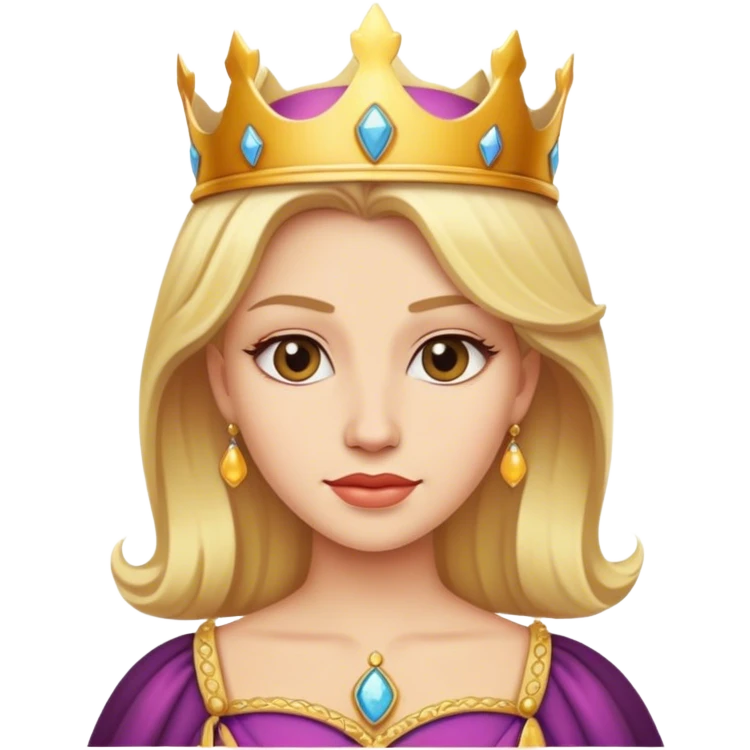 blonde queen emoji