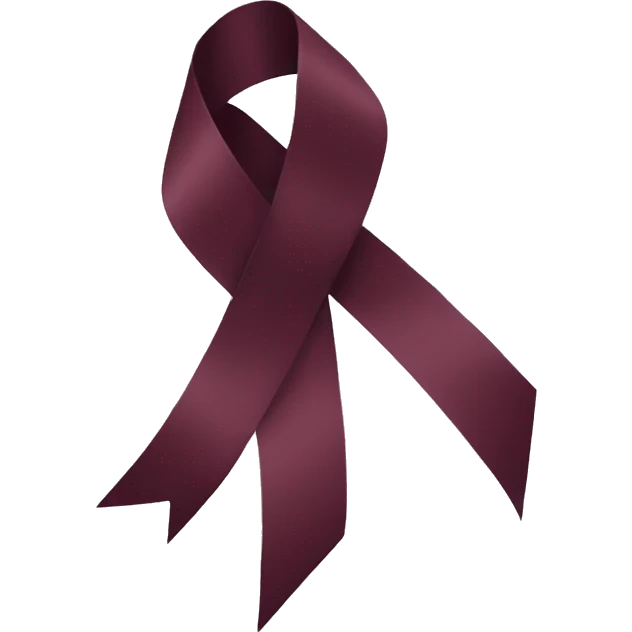 A Bordeaux ribbon  emoji