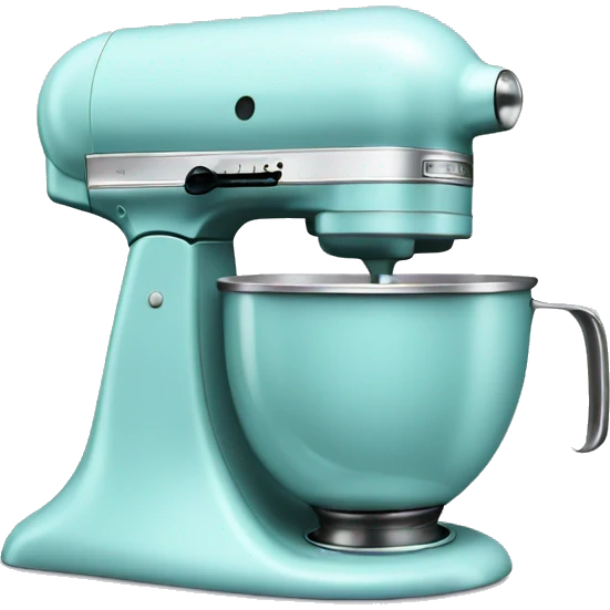 Pastel blue kitchen aid mixer  emoji