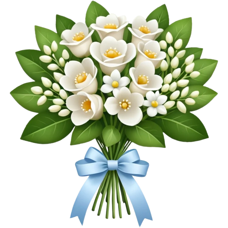 white bouquet emoji
 emoji