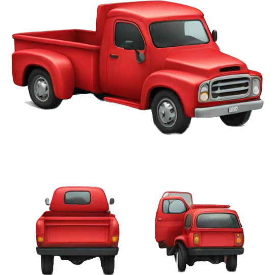 Red truck  emoji