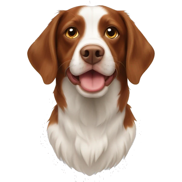 crossbreed brittany spaniel and border colle emoji