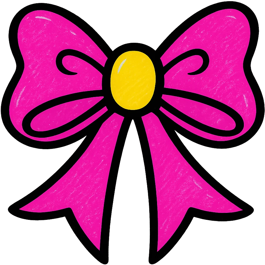 pink gothic bow emoji