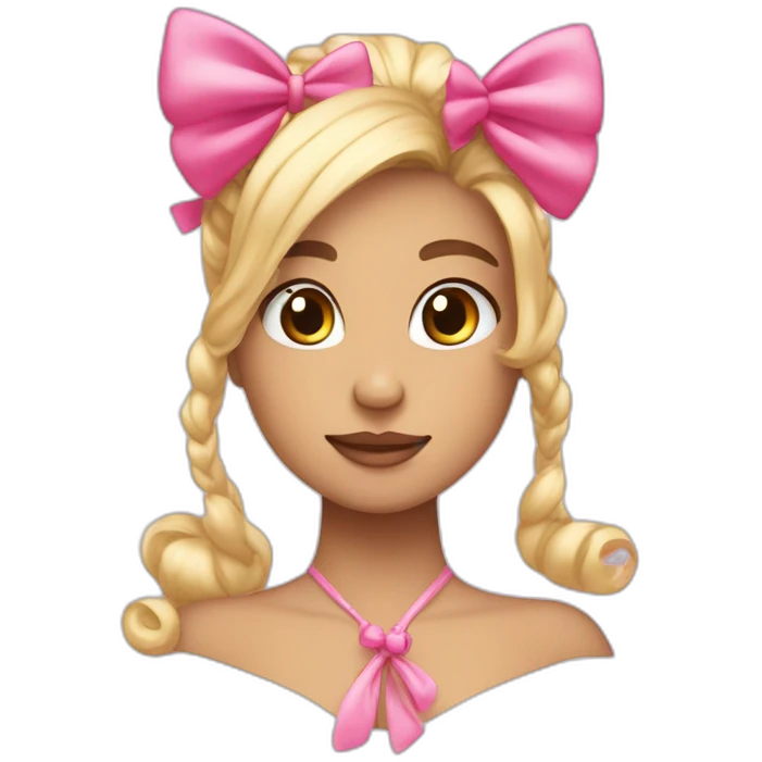 emoji Coquette 𐙚 It's a pink bow emoji