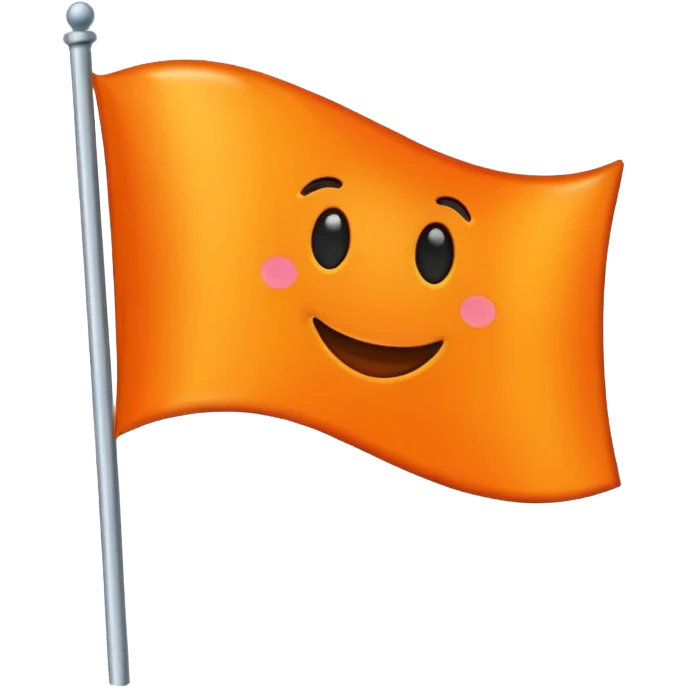 🚩 same flag with orange colour emoji