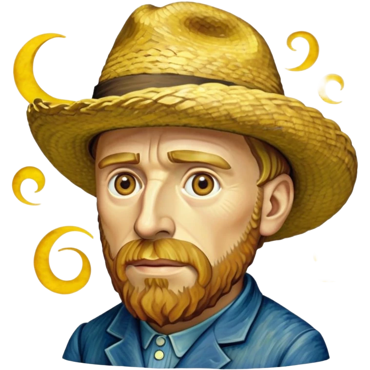 cinematic-realistic-vincent-van-gogh-pop-culture-emoji,-featuring-an-expressive-portrayal-inspired-by-the-legendary-painter-rendered-with-dynamic,-swirling-textures-and-artistic-lighting. emoji