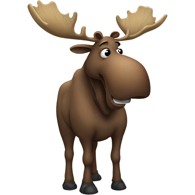 Sick moose  emoji
