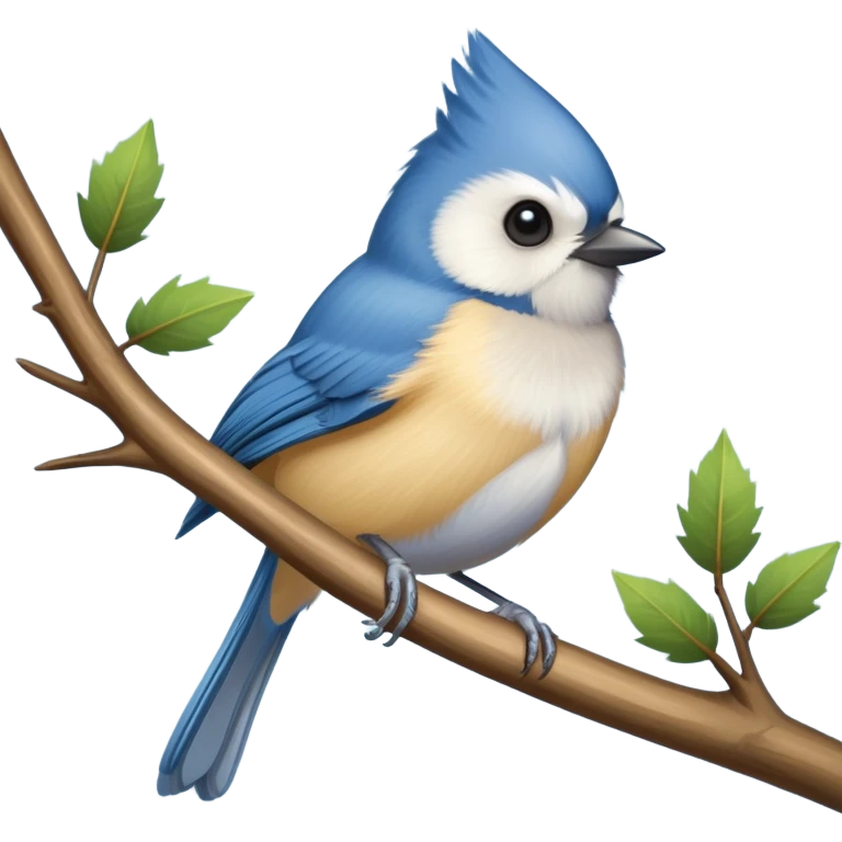 Blue titmouse emoji