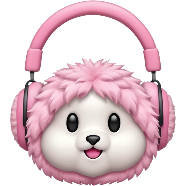 Earmuffs: pink emoji