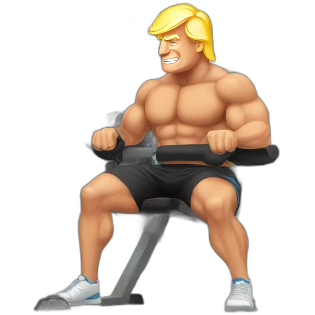 trump in the gym emoji