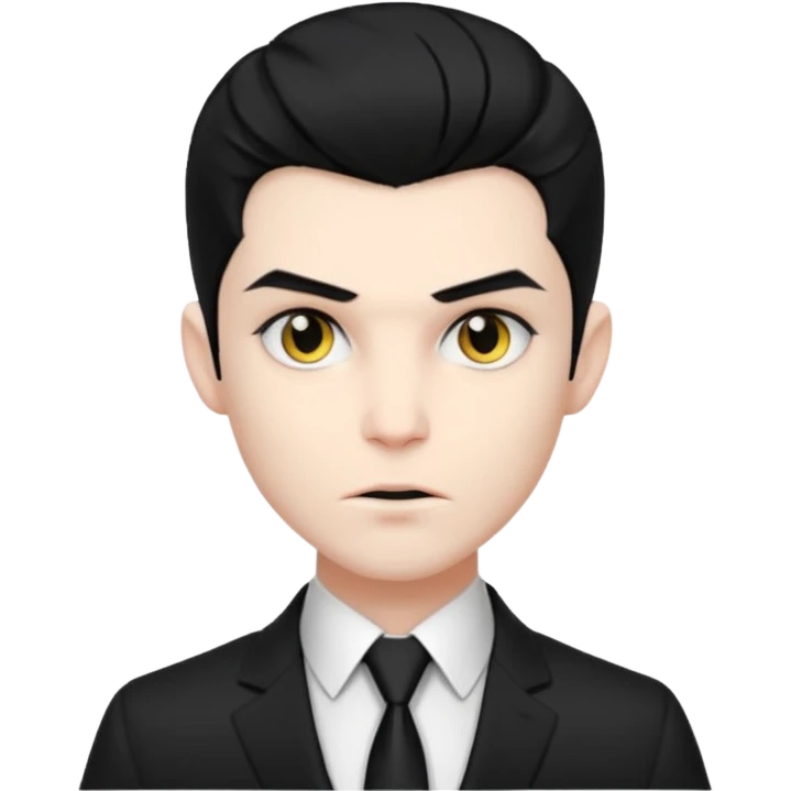 {
      "type": "human",
      "look": "modern vampire, slick hairstyle, dark suit, loosened tie",
      "description": "a modern vampire with a slick hairstyle in a dark suit and loosened tie"
    } emoji