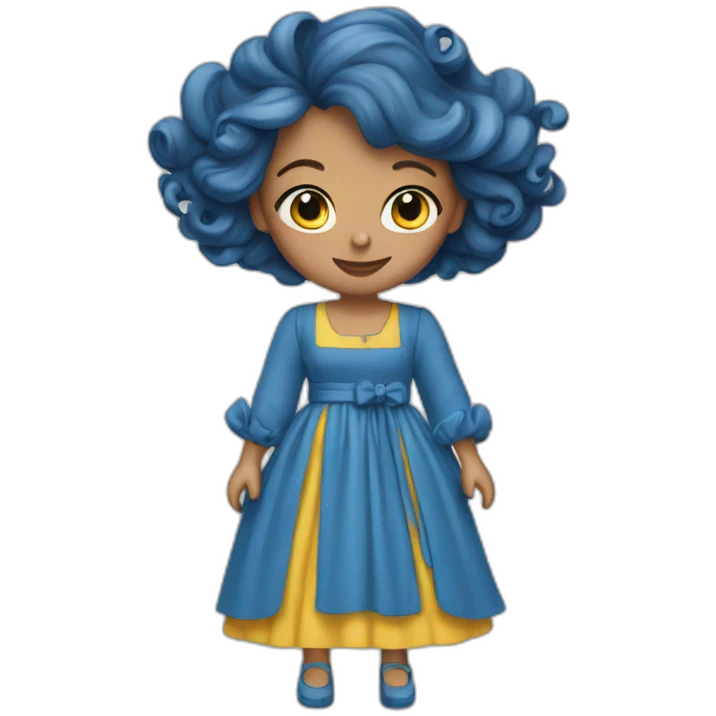 sandra borch blue dress emoji