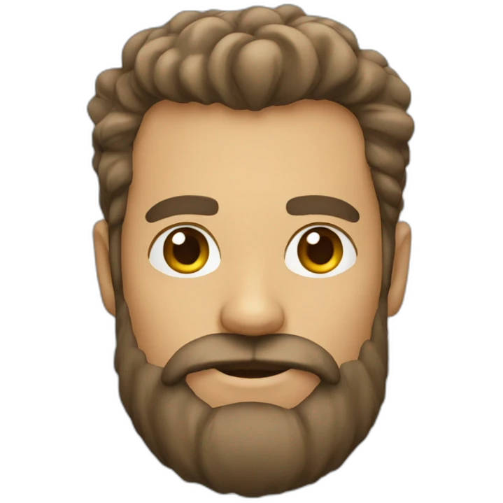 Beard man emoji