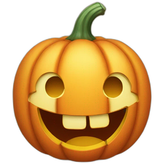 happy pumpkin emoji