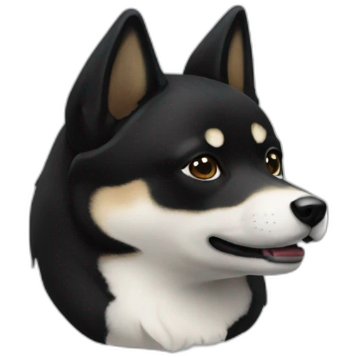balck shibainu emoji