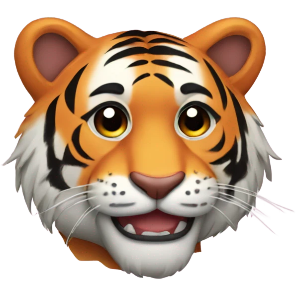 Tiger in love emoji