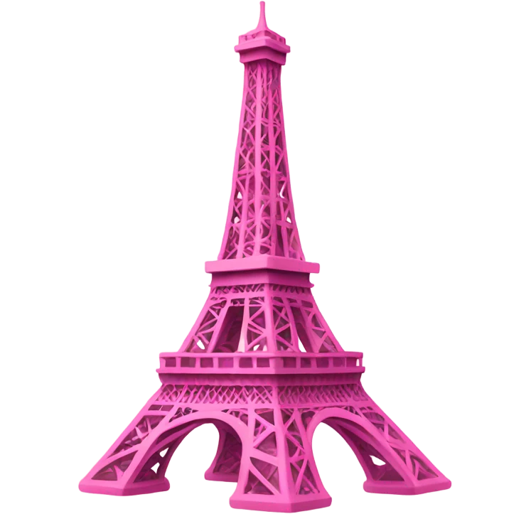 Pink Eiffel Tower  emoji