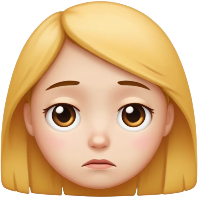 sad emoji but cute face  emoji