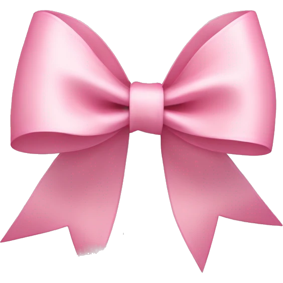 light pink ribbon bow emoji