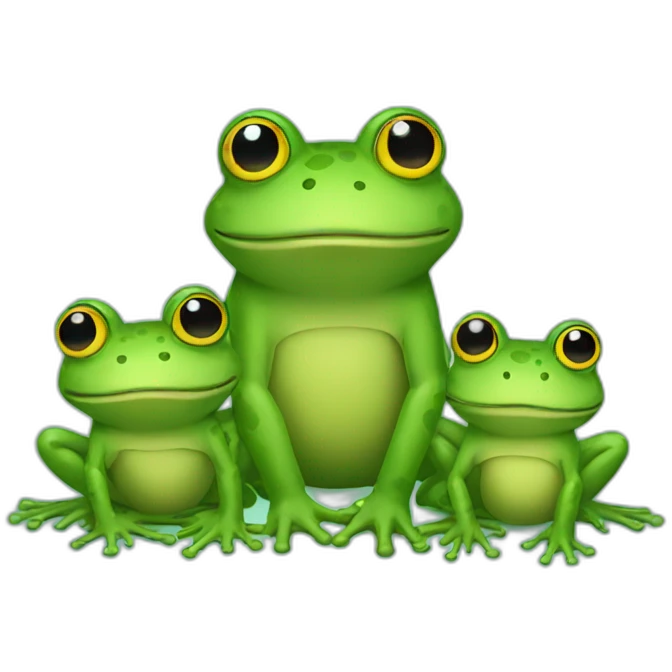 frog family emoji