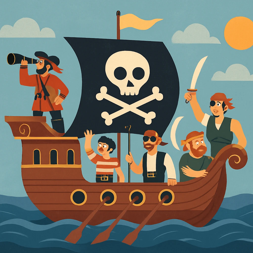 pirate ship emoji