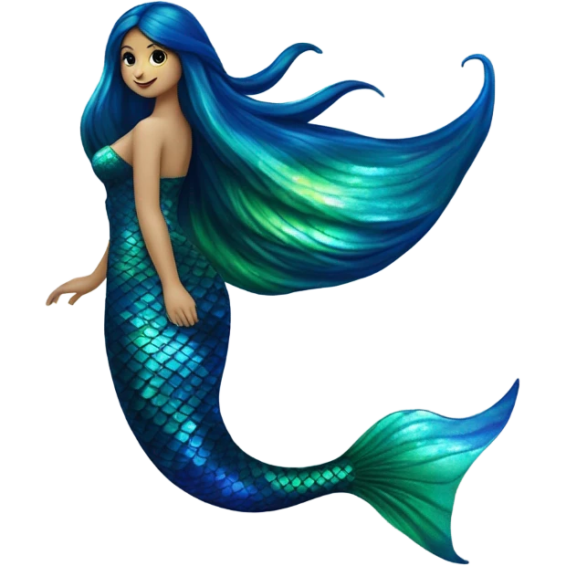 Siren mermaid tail  emoji