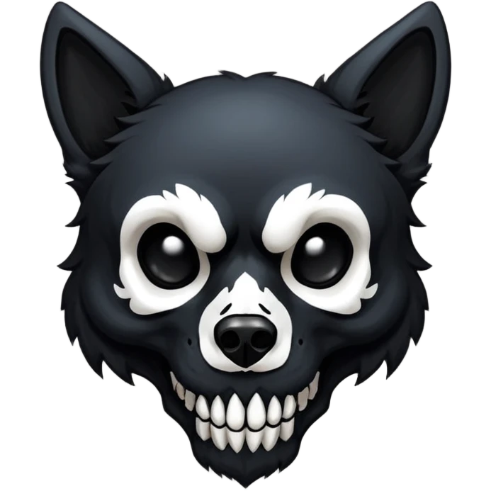 furry, black, skullwolf-skulldog, art by artist:wingedwolf94 emoji