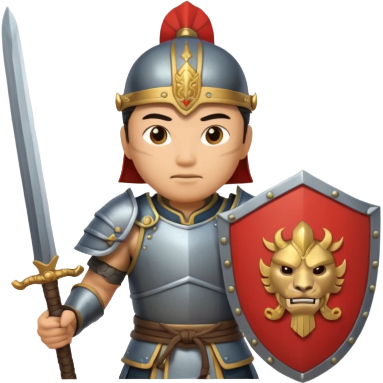 ancient chinese with shield emoji