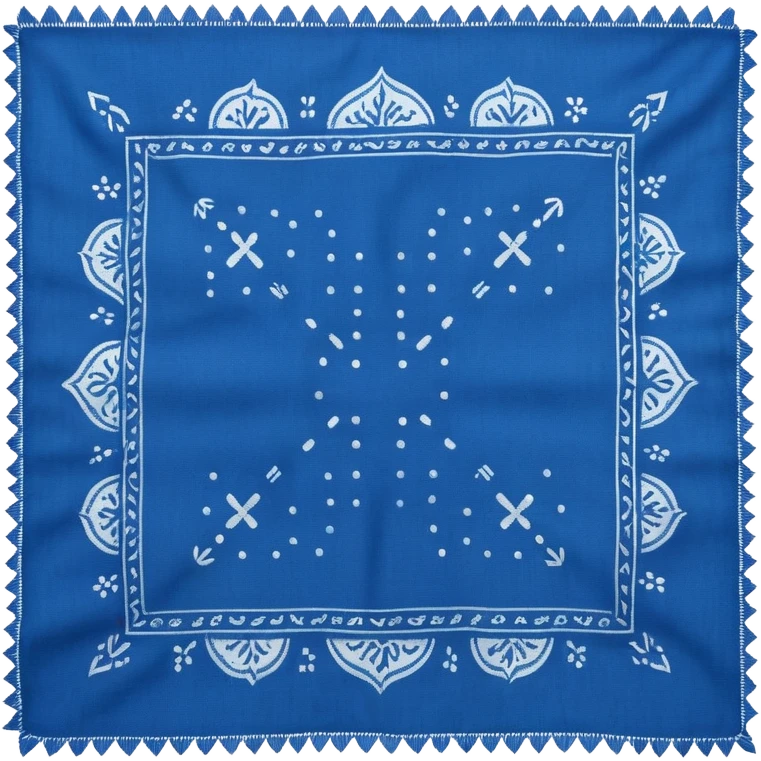 Blue bandana emoji