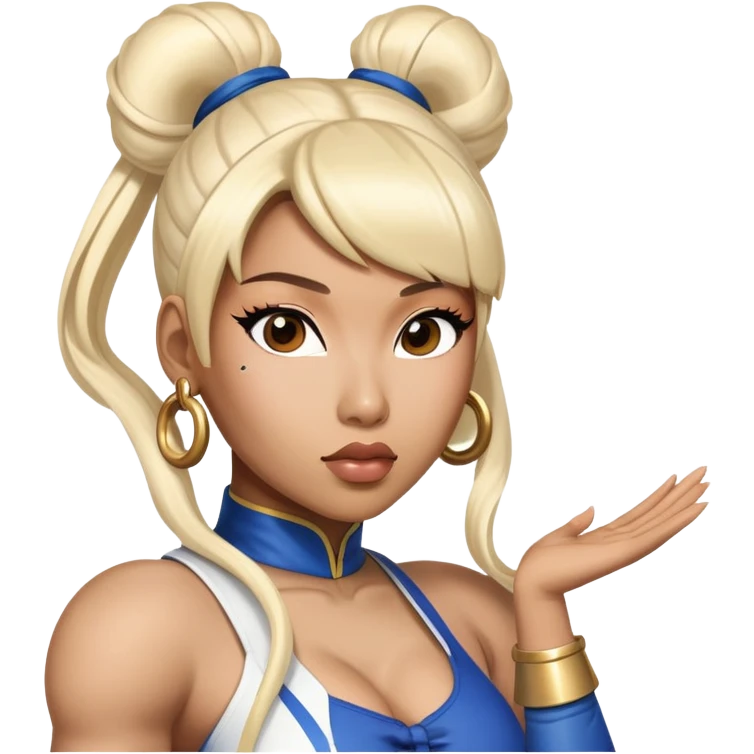 Nicki minaj with chun li emoji