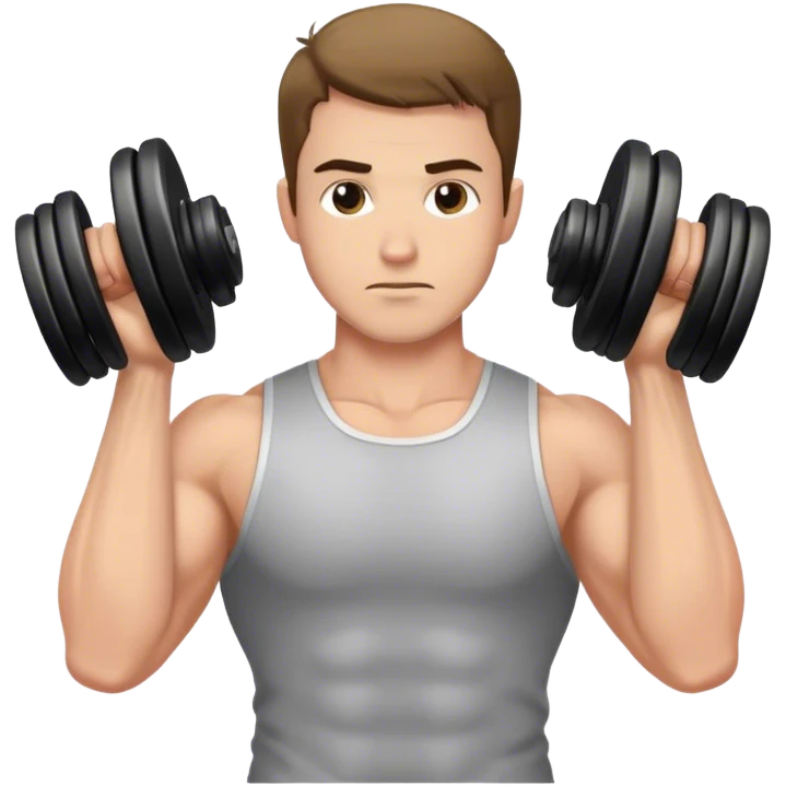 man weighted wrist curl emoji
