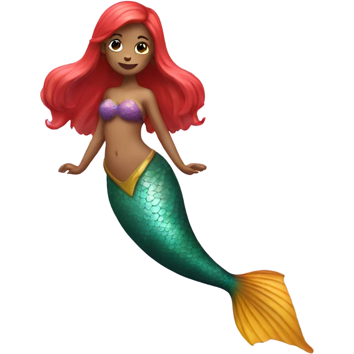 mermaid with a heart shaped fin emoji