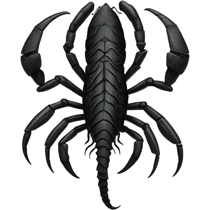 Gothic black scorpiom emoji