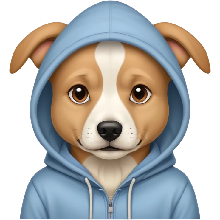 Chill guy dog with hoodie emoji