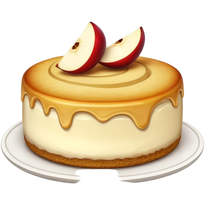 Apple cheesecake emoji