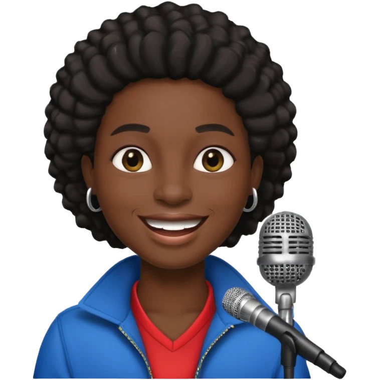 singer black person emoji