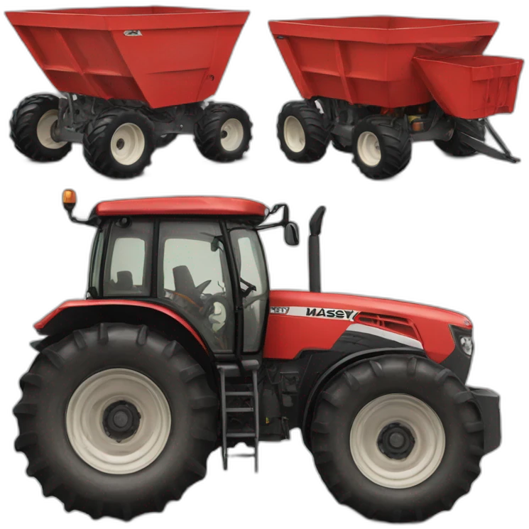 Massey ferguson avec benne emoji