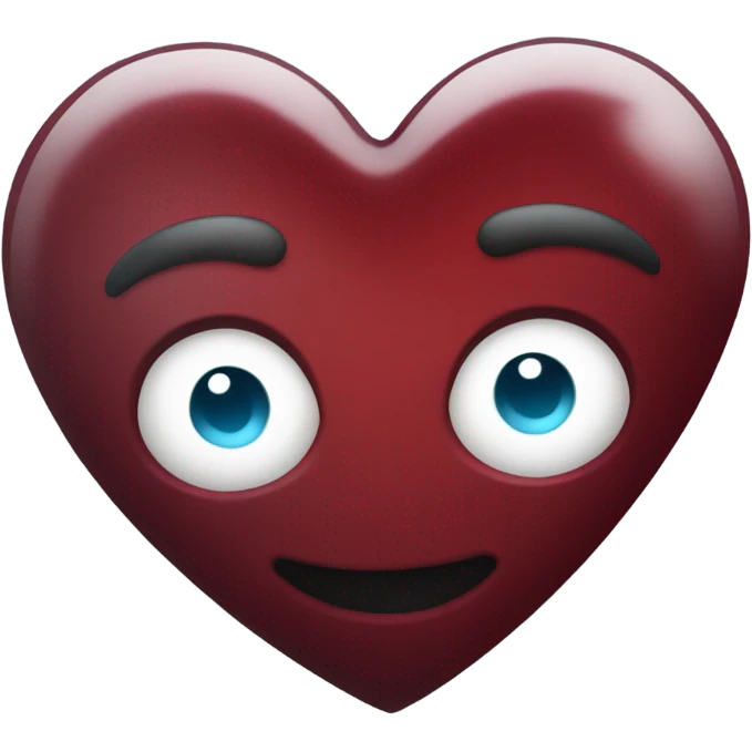 dark red heart emoji