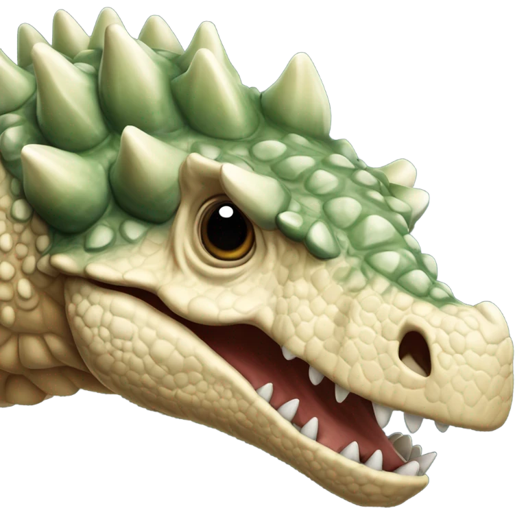 herbivore Ankylosaurus head emoji